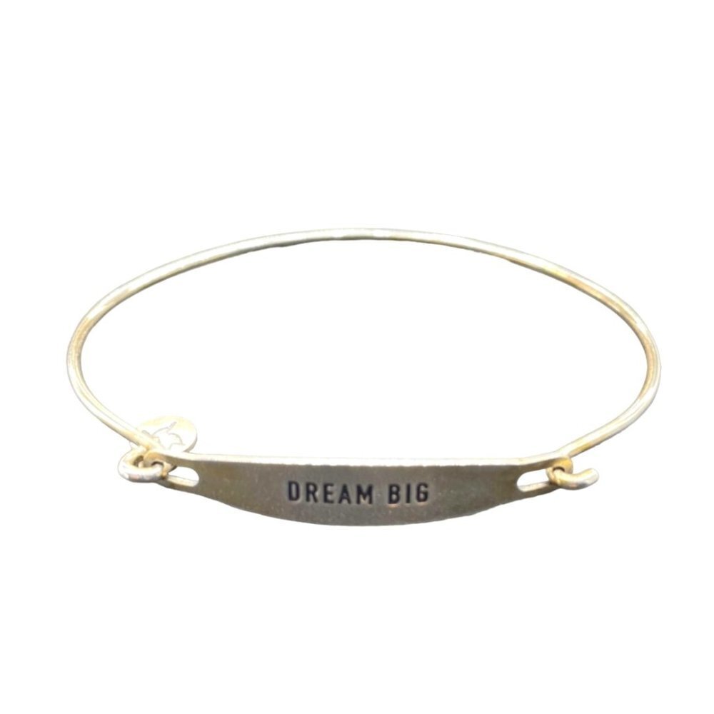 Chamilia 925 Sterling Silver Dream Big Engraved Bangle Bracelet